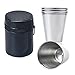 Produktbild Edelstahlbecher Set von 4 Edelstahl Tasse Becher Trinken Kaffee Tee Tumbler Camping Küche Haushalt Wohnen Geschirr Besteck Gläser Whiskeygläser