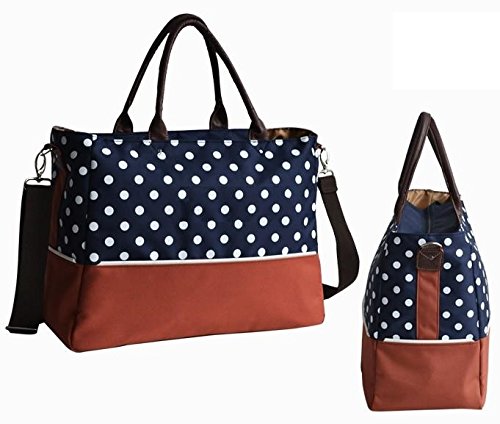 Dot Baby Nappy Changing Bag Set Diaper Bag Multifunctional Mummy Handbag Shoulder Bag MarkUK® (Blue)