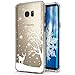 Produktbild Samsung S6 Edge Hülle Silikon, Galaxy S6 Edge Hülle, SevenPanda Etui Bumper für Samsung Galaxy S6 Edge Durchsichtig Christmas Snowflake Weihnachten Schneeflocke Case Cover - Weißen Schneeflocke Hirsch