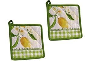 MOORG Set 2 Presine da Cucina in Cotone 20x20cm – Presine Cucina e Forno Lavabili e Morbide, Presina Ideale per Pentole e Teglie