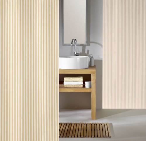 Kleine Wolke 4935226350 Duschvorhang Sanna, 240 x 200 cm, sandbeige