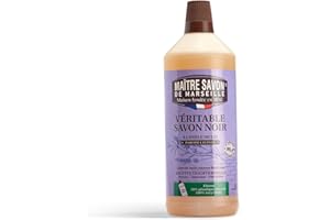 MAITRE SAVON DE MARSEILLE Maître Savon de Marseille Jabón negro con aceite de Linaza 1L - aroma Lavanda