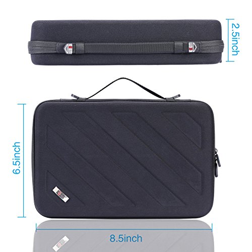 Luxebell® Gopro Fall für Gopro Hero 4/3 + / 3 / 1.2 SJ4000 Sj5000 und Sport-Kamera – Travel & Haushalt Case – Halten Sie Ihre Sport-Kamera und Zubehör Organisiert - 4