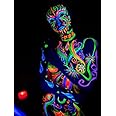 Genric Glow in Dark Neon UV Body Paint - Set of 2 - Glows Under UV/Black Light - Assorted Colours - 90g per Bottle