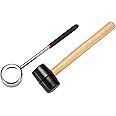 Stainless Steel Coconut Opener Set, Young Coconuts Opening Tool Kit with Hammer