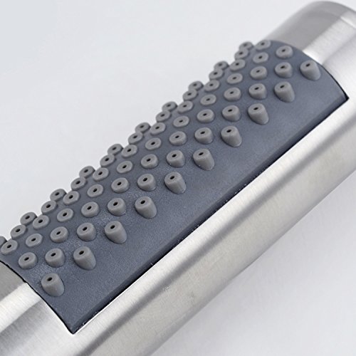 labkiss lk027 Badezimmer rund gebürstet SUS304 Edelstahl Handbrause, 1 Funktion, bleifreies, korrosionsbeständig, verschleißfest, Reiben verhindert Verstopfen Düsen - 3