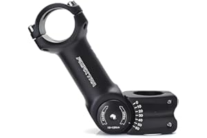 ENGWE MTB Potence réglable pour VTT 25,4 mm 31,8 mm, ± 60 degrés en Alliage d'aluminium, Potence de Guidon Courte pour VTT, vélo de Route, BMX, Cyclisme