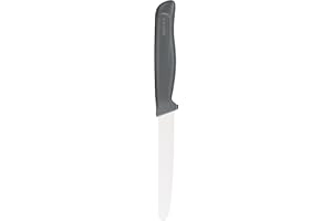 Zyliss - Couteau à Tomates Dentelé 10 Cm-3. 9 Pouces, Acier Inoxydable Allemand Tranchant avec Manche Antidérapant en Paille de Blé Durable, Housse de Sécurité, Couteau de Cuisine Professionnel