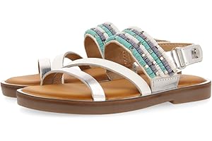 GIOSEPPO Sandalias Blancas DE Piel con Detalles DE Piedras Azules para NIÑA BOQUIRA