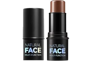 OKAQEE Contour Highlighter Blush Sticks - Long Lasting Waterproof Light Multi Stick Face Makeup - Bronzer Contour & Shimmer Pearl Highlighter Cream Blush Stick for Cheeks & Lips (Contour)