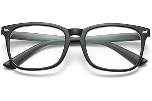 COASION Clear Lens Glasses for Women Men Square Fashion Frame Lens Fake Non-Prescription Pretend Transparent Eye Glasses