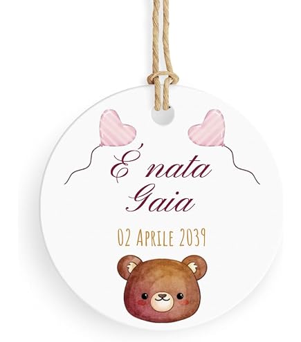BIGLIETTI PER BOMBONIERE NASCITA BIMBA GIRAFFA TAG ETICHETTE 24 PEZZI PERSONALIZZABILI - FFTAG0031