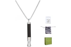 WARMFORWEL Collar de Respiración con Piedra de Ojo de Tigre y Aromaterapia Cadena de Acero Inoxidable de 70cm Herramienta de Meditación Atención Plena para Calmar,Ayudar a Dormir y Aliviar la Ansiedad el Estrés