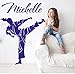 Produktbild EyingEr Martial Karate Taekwondo Wandtattoo Mädchen Zimmer Personalisieren Boxen Judo Sport Wandaufkleber Schlafzimmer Spielzimmer Vinyl 100 * 74 Cm