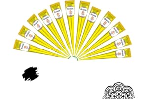 12x FADEDA Henna Kegel | 12x 25g natürliche Paste | Schwarz | 100 % pflanzlich | gebrauchsfertig & ohne PPD