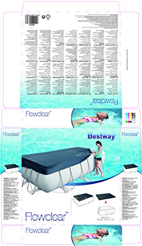 Bestway Abdeckplane für Frame Pools 404x201x100cm und 412x201x122cm - 6