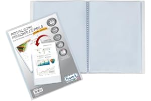 Favorit Portalistino Personalizzabile 60 Buste Buccia d'arancia, 22 x 30 cm, Trasparente