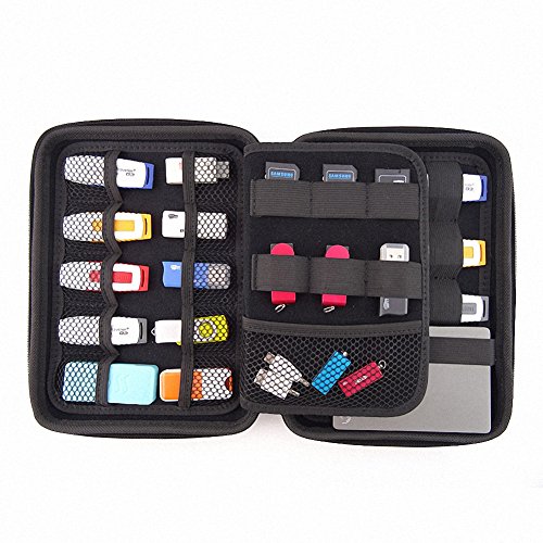 FunYoung USB-Speicherstick Organizer Aufbewahrungs Tasche Case Organizer für USB Sticks SD Speicherkarte Hülle Zubehöre Sammlung - 3