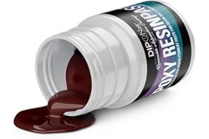 DIPON Pasta de pintura epoxi epoxi de color rojo óxido RAL 3009 profesional de alta pigmentación para resina epoxi, resina de poliuretano (30 gramos)