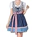 Produktbild CUTUDE Damen Dirndl Oktoberfest Karneval Kostüm Traditionelles Kleid Halloween Cosplay Trachtenkleid Maid Kostüm