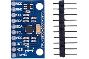 CRGANGZY MPU6500 6-Achsen-Beschleunigungsmesser-Gyro-Sensor IIC I2C SPI GY-6500 6-Achsen-Gyro-Beschleunigungssensor-Modul 6DOF Ersetzen Sie MPU6050 mit Pins for
