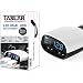 Taslar 3.4 Amp Dual USB Intelligent Smart Chip High Speed Plug Car Charger with LED Display and Low Voltage Alarm For All Types of Cars (Black :White) RS.779.00