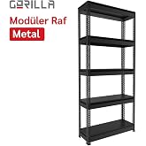 Gorilla Mod&uuml;ler Raf/Metal/Antrasit