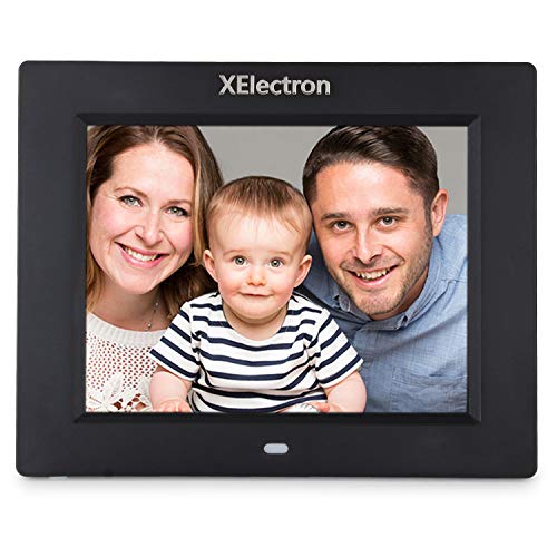 XElectron Digital Photo Frame with Remote (Black)