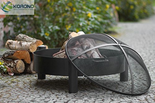 Feuerschale Ø60cm, incl. Funkenschutz, 48cm Höhe - 2