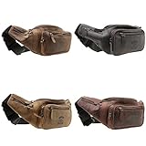 LEDER Bauchtasche Gürteltasche Bag Tasche Hüfttasche Angeltasche Handytasche Bodybag Joggingtasche - 5