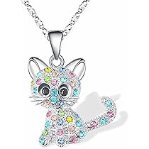Collana Bambina Con Ciondolo Gatto - Gioiello Ragazza, Regalo Festa, Argento Con Zirconi - Foto 4