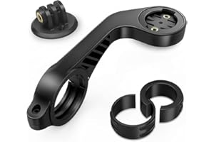 MODJUEGO Adaptador de montaje frontal para bicicleta Garmin Edge GPS compatible con manillares de 25.4 31.8 y 35 mm