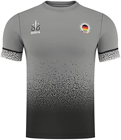 2018 Fan Shirt Football World Cup Germany Soccer World Cup, Unisex, grey/black
