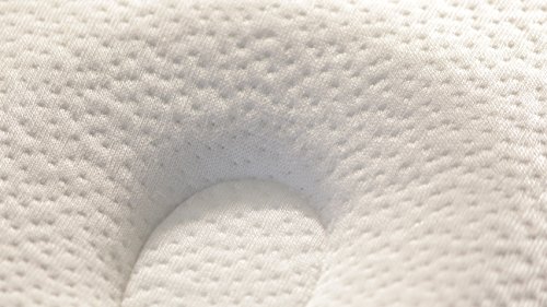 Baby-Kissen für eine natürlich schöne Kopfform – Luxura Active memory foam Baby-Kopfkissen aus hochwertigem Bambusstoff zur Vorbeugung eines Plattkopf / Verformung des Hinterkopfes - 4