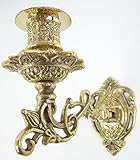 candelabro de oro que significa Apto para velas con un diámetro de hasta 2,4 cm.