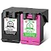 Produktbild QINK 2PK Wiederaufbereitete HP 302XL 302 Tintenpatronen Hohe Kapazität Show Präzise Tinte Level Kompatibel mit HP ENVY 4520 4524 4527 4522 4521 HP Deskjet 2130 HP Officejet 3833 4658 3834 4655 4657