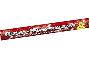 60 XXL Riesen Wunderkerzen Nico Feuerwerk a 45cm ca. je 90 Sekunden Brenndauer