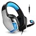 Produktbild Headset Gaming Mikrofon Kopfhörer Gamer Leicht Basse Stereo Rauschen Isolating für Ps4, Xbox One, Pc, Laptop, Tablet, Telefon (inkl. Adapter) Micolindun
