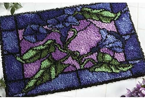 44 Model Latch Hook Kit Carpet 85 CM By 63 CM Moring Glory