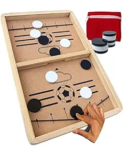 VikriDa 39 cms String Hockey Table Board Game| Fast Sling Puck Board Game for Kids ( Junior )