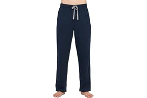 LAPASA Completo Pigiama Uomo Tinta Unica Policotone Pantaloni M100 M23 - Abbigliamento da Notte Tuta Intero Lounge Yoga Meditazione vestibilità Rilassata Estivo Leggero