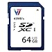 Produktbild V7 VASDX64GUHS1R-2E 64GB SDXC Speicherkarte Class 10 (ECC, ISP, UHS-I, 45MB/s Lesen, 18MB/s Schreiben)