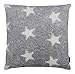 Produktbild Magma Kissenhülle Fluffy Stars kuschelweicher Plüsch Stern in Felloptik (ca. 50x50 cm, 003 grau)