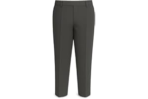 Deck and Beach Boys Plus Size School Trousers – Sturdy Fit with Elastic Waist & Clip Fastening – Comfortable Uniform Pants with Shorter Leg – Black or Grey