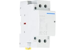 KEENSO AC Contactor, 2P 40A Din Rail AC Contactor Household AC Contactor 2 Pole Din Rail Relay AC Contactor 1NO1NC 50/60HZ (220V/230V)