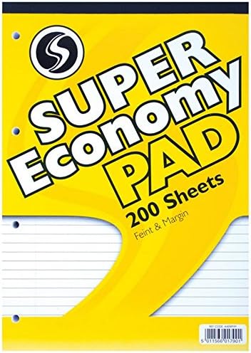 Characters Silvine A4 Super Economy 200 Sheet Refill Pad (Pack Of 3) (One Size) (Orange)