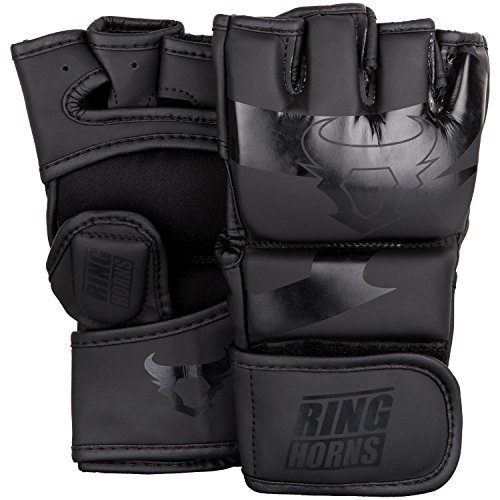 Ringhorns Charger Gants de MMA Mixte Adulte, Noir, M