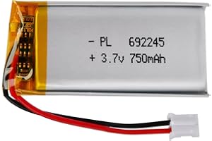 HOSIFIY Akumulator 3,7 V Lipo, 3,7 V 750 mAh 692245 litowo-jonowy litowo-polimerowy z przyłączem 2P-PH o rozstawie 2,0 mm
