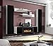 Produktbild Juub Anbauwand Wohnwand Wohnzimmer Schrankwand Fly C Hochglanz PVC - Fly M1 WS