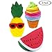 Produktbild Chour&Euhk Squishy Set, Squishy Eis Squishy Ananas Squishy Melone Jumbo Squishis Creme Duftend Squishis Slow Rising Stress Relief Spielzeug für Erwachsene Kinder 3 Pack
